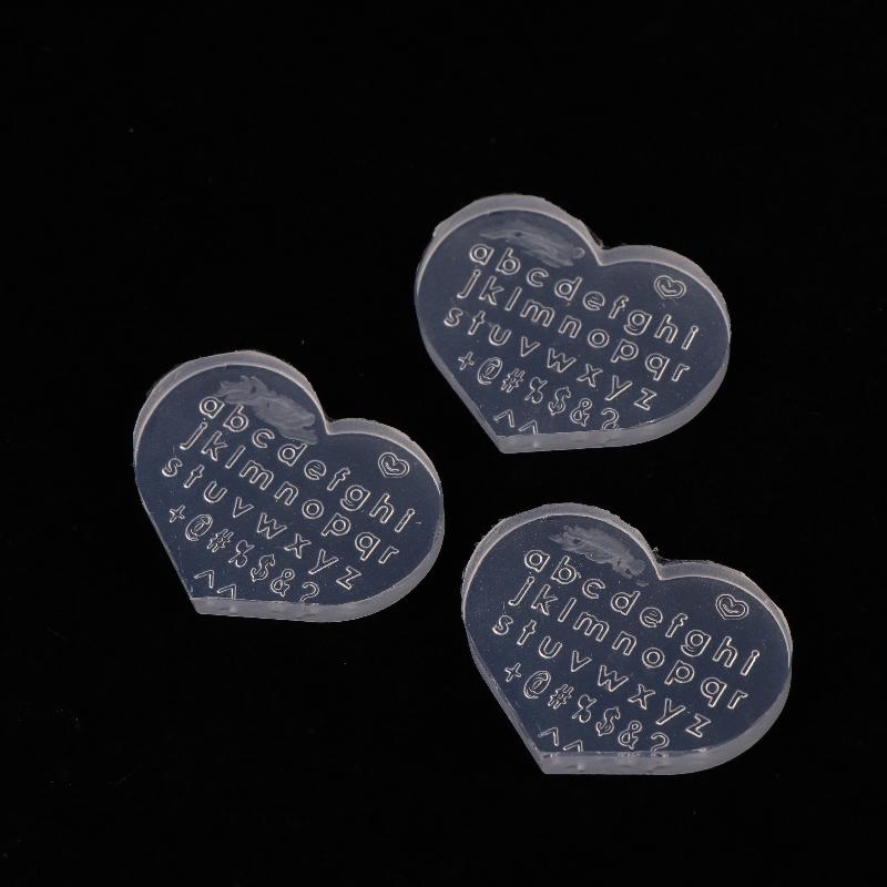 Resin Art Earrings Design - 1 個アート装飾ユニバーサル英語文字デザインネイルシリコーン型イヤリングネックレス 3D 樹脂型 DIY ツール