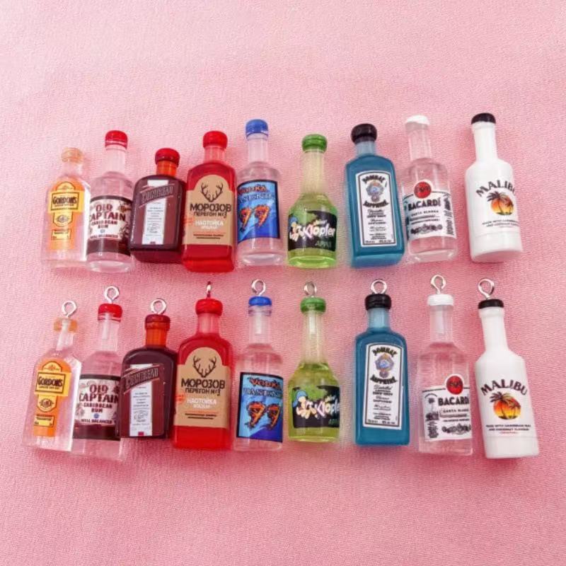 Resin Art Accessories - 11個入り ミニシミュレーションレジン 3Dペンダント イヤリング キーホルダー ペンダント