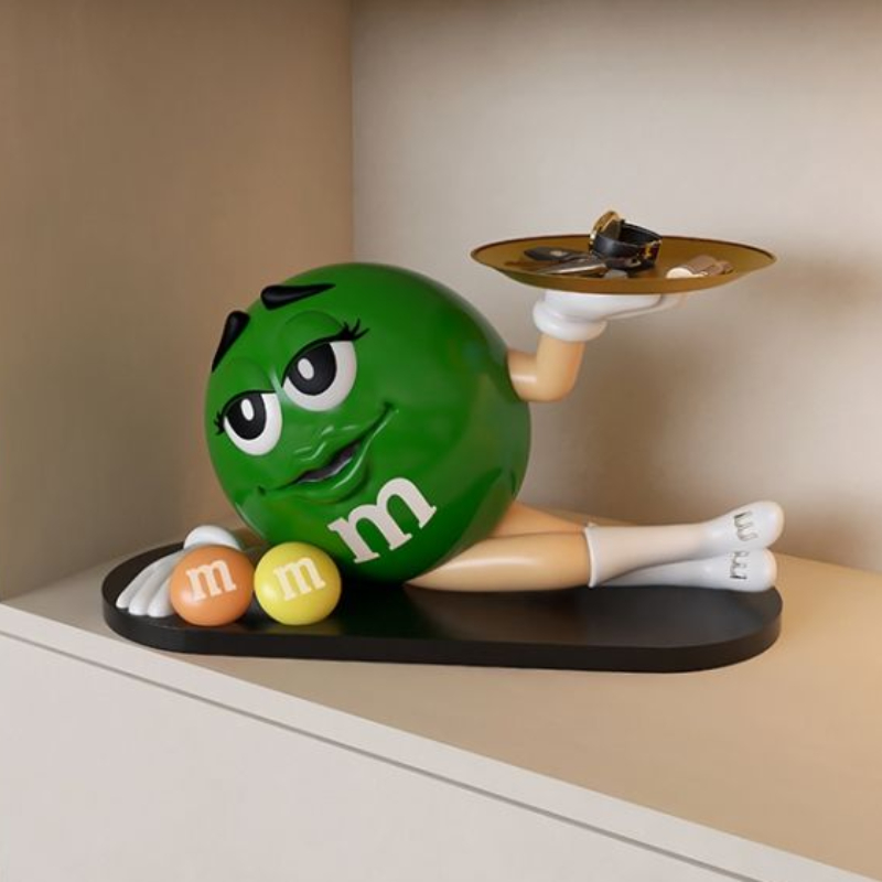 Resin Art Table Top - クリエイティブな卓上トレイの装飾品、リビングルームの収納、モダンなアートの置物、かわいい彫刻、豪華な家の装飾、面白いギフト