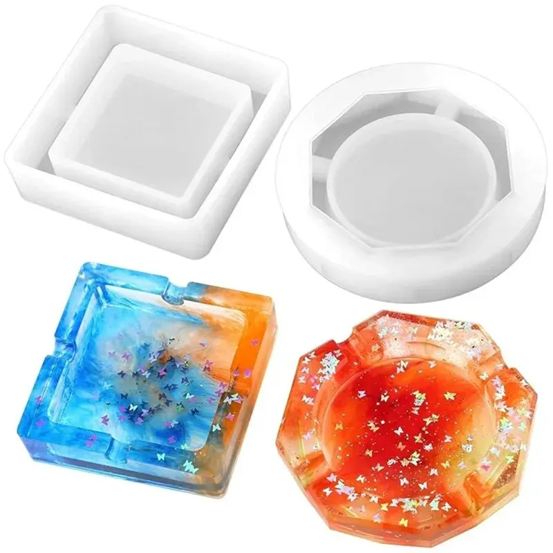 シリコーン型灰皿樹脂型ハートスクエア型 DIY 樹脂 UV  - Resin Art Heart のレビューと価格