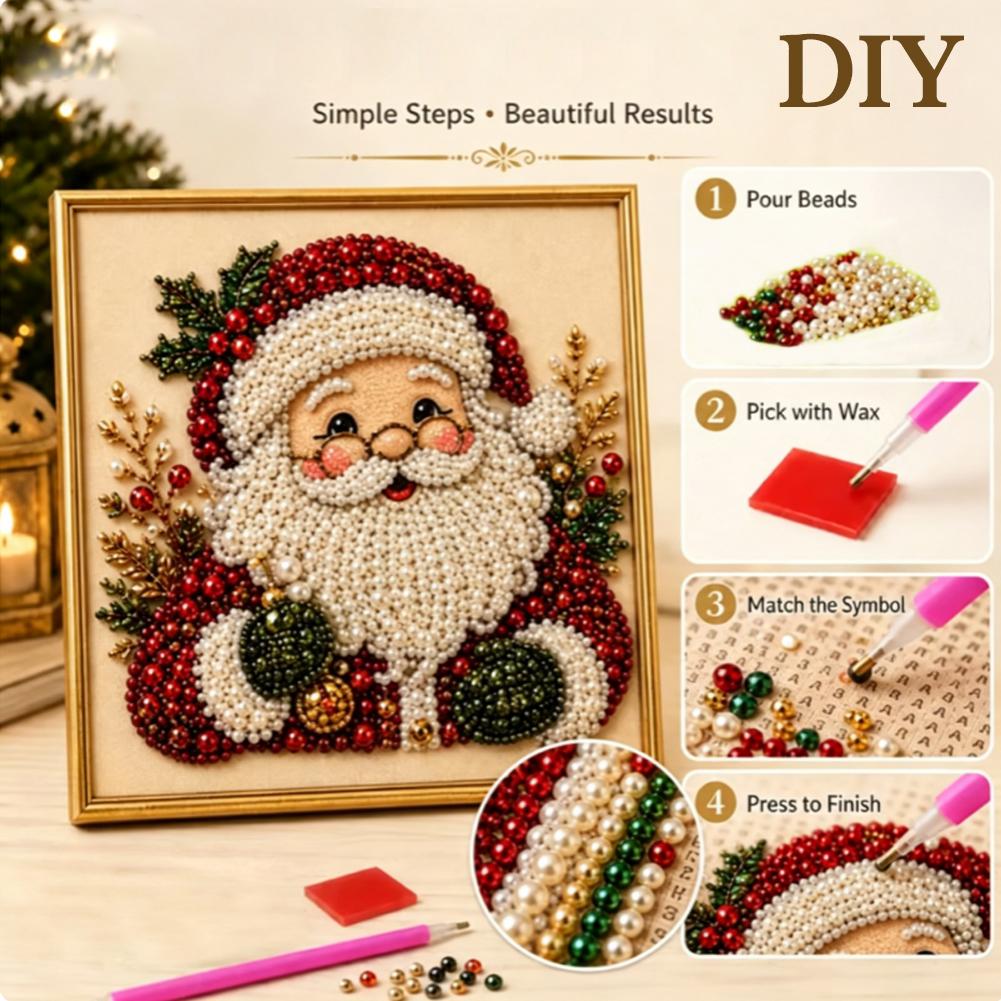 クリスマス サンタクロース パールアート DIYキット 額入 - Resin Art And Craft のレビューと価格