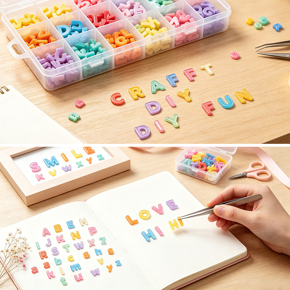新しい26文字のミニアルファベットシリコンモールド DIYク - Resin Art Alphabet のレビューと価格