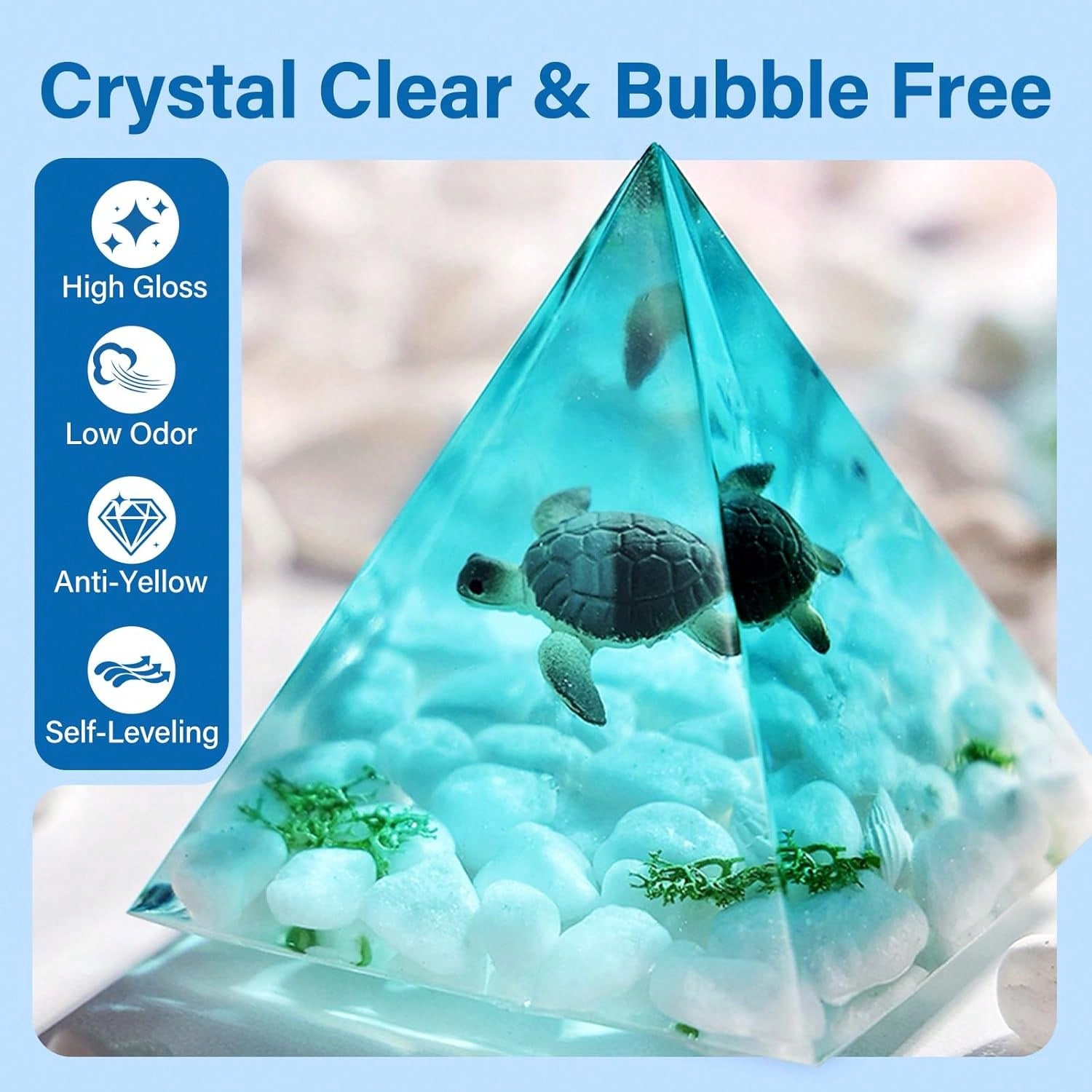 125ml/250ml クリスタルクリアキャスティングレジン - Resin Art Mold のレビューと価格