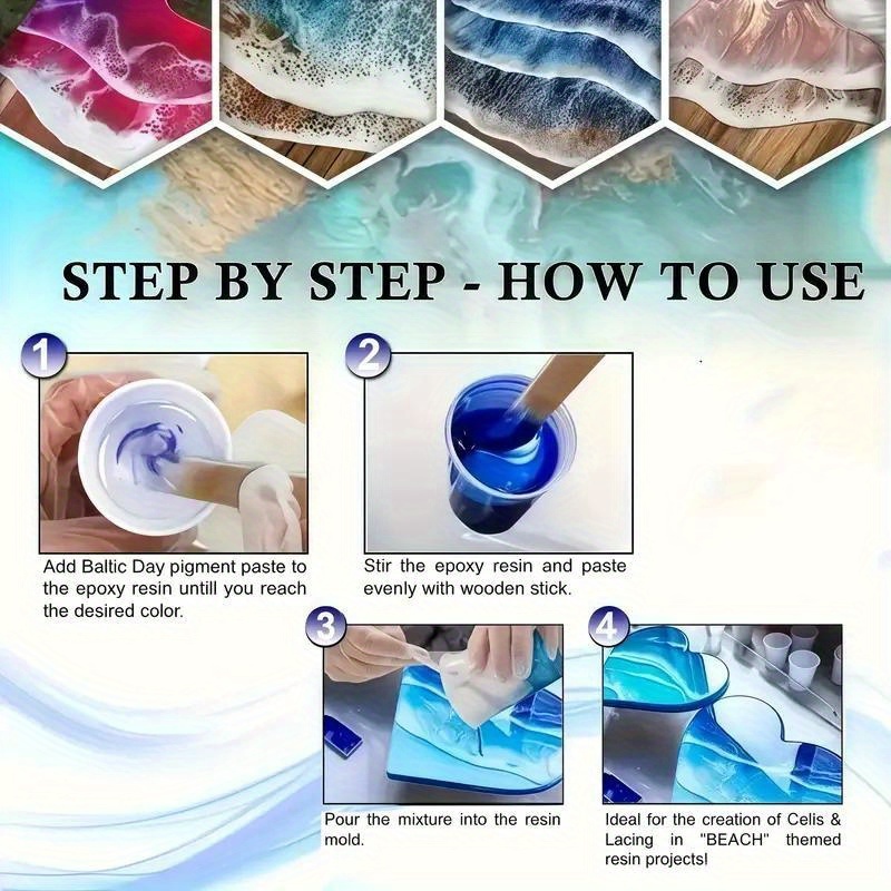 24色/8色 5グラム 0. さまざまな色の真珠光沢マイカパ - Resin Art Table Top のレビューと価格