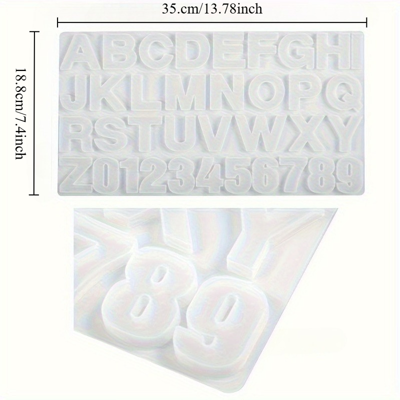 AからZまでの文字ペンダントシリコンモールド、アルファベット - Resin Art Alphabet のレビューと価格