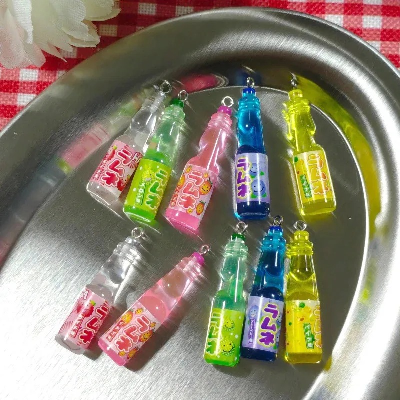 10個入り 小さなソーダボトル レジンチャーム 可愛い飲料ボ - Resin Art Accessories のレビューと価格
