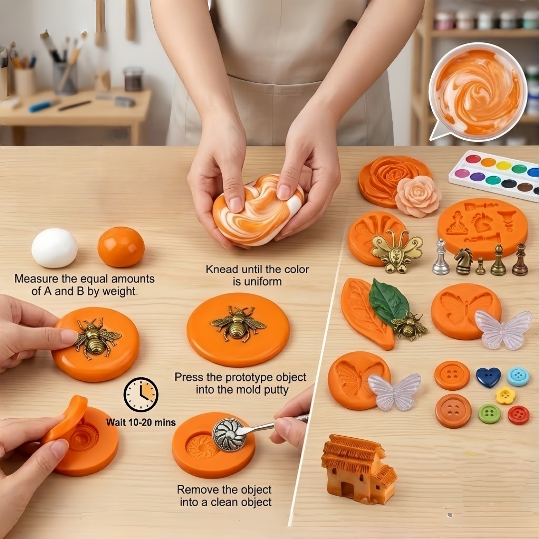 シリコンパテ DIY クラフトセット 柔軟で長持ちする樹脂ア - Resin Art Mold のレビューと価格