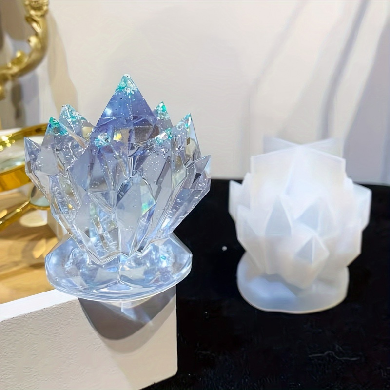 シリコンモールドキャンドル,クリスタルクラスター装飾,時計ジ - Resin Art Mold のレビューと価格