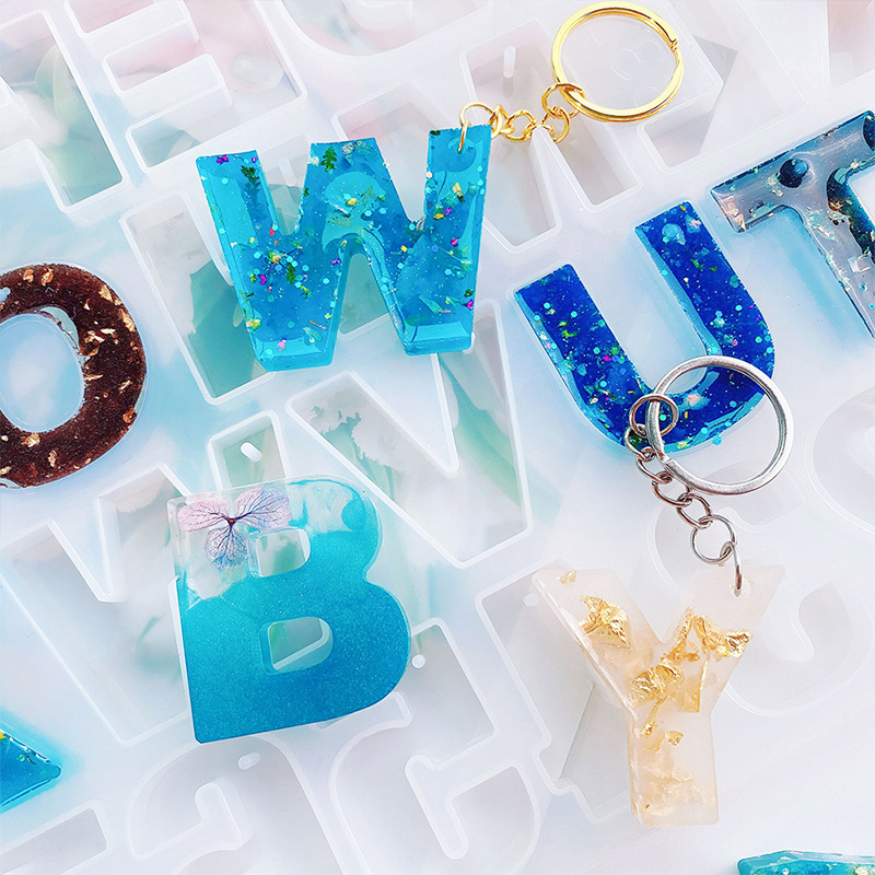 アルファベットエポキシ樹脂シリコーン型 DIY レターナンバ - Resin Art Alphabet のレビューと価格
