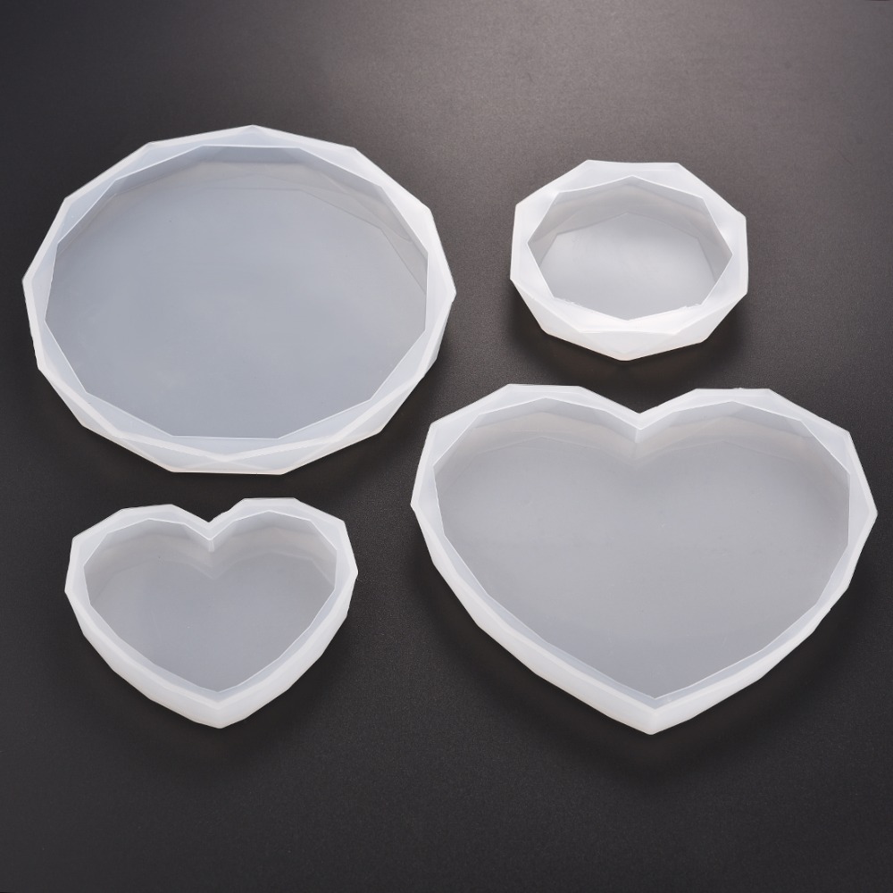 樹脂コースターシリコンモールド鋳造ラウンドハート型モールド  - Resin Art Heart のレビューと価格