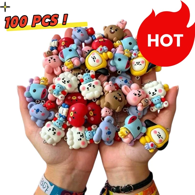 7 個 BT21 樹脂漫画チャーム DIY アクセサリークラ - Resin Art Accessories のレビューと価格