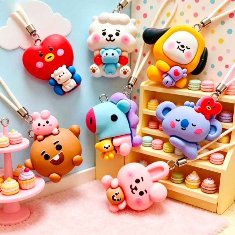 7 個 BT21 樹脂漫画チャーム DIY アクセサリークラ - Resin Art Accessories のレビューと価格