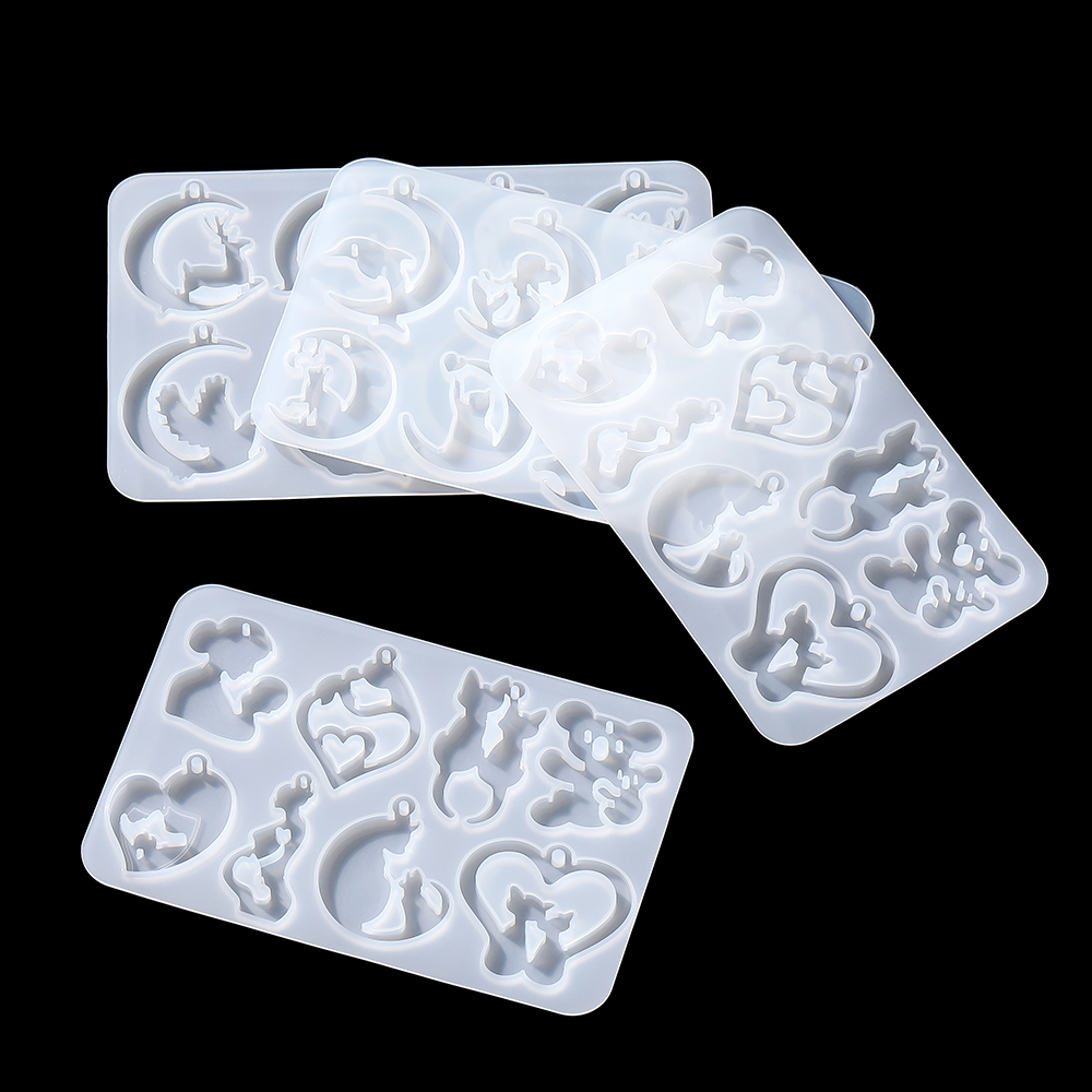 エポキシ樹脂のシリコーンと動物の形をした金型,イヤリング,ペ - Resin Art Alphabet のレビューと価格