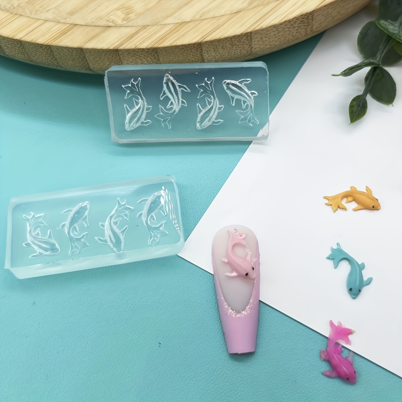 ネイルアートデザイン用フィッシュシリコンモールドスーツ、レジ - Resin Art Earrings Design のレビューと価格