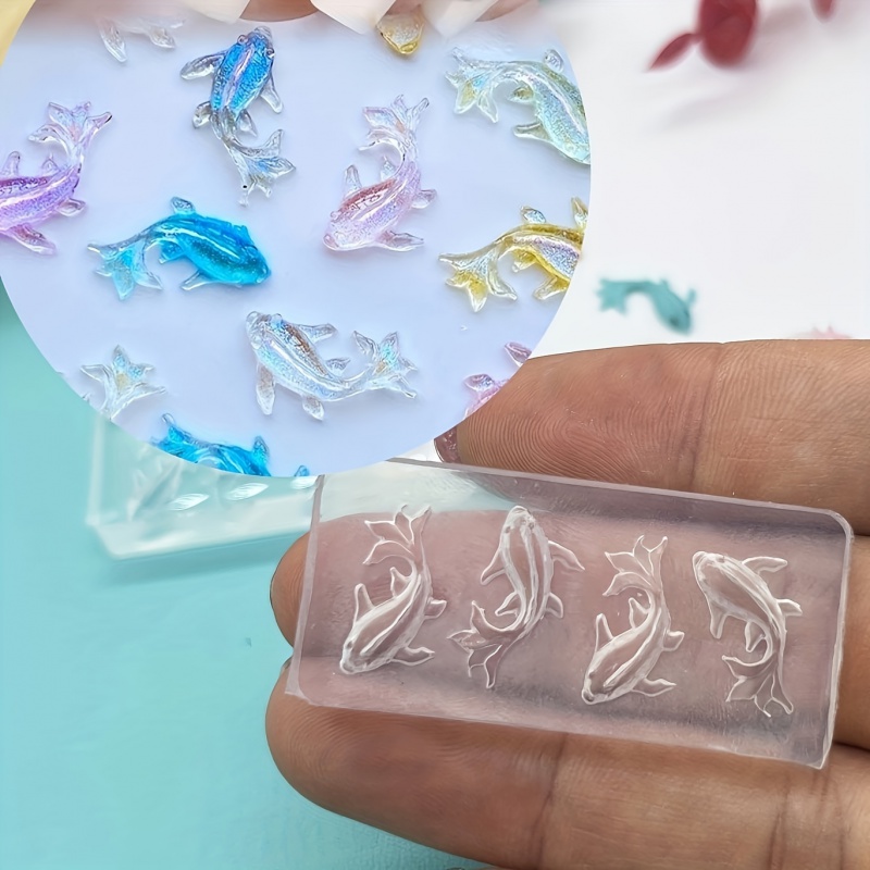 ネイルアートデザイン用フィッシュシリコンモールドスーツ、レジ - Resin Art Earrings Design のレビューと価格