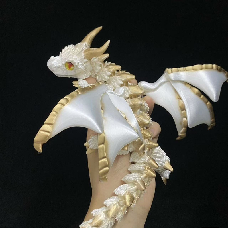 3Dプリント翼付きキャリッジドラゴンフィギュア、ランダムな目 - Resin Art Table Top のレビューと価格