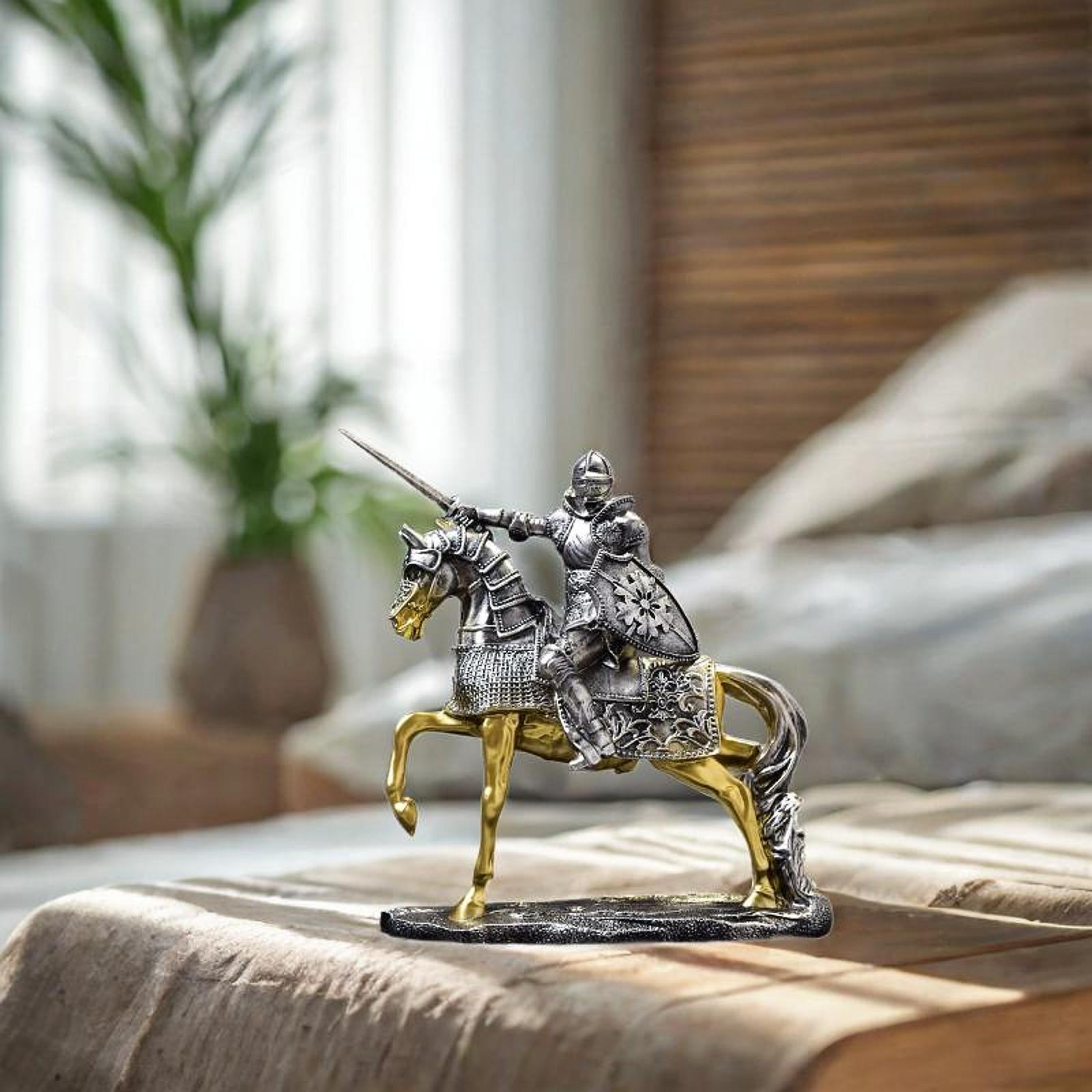 樹脂騎士像,レトロな芸術作品,装飾的な置物,テーブルの装飾, - Resin Art Table Top のレビューと価格
