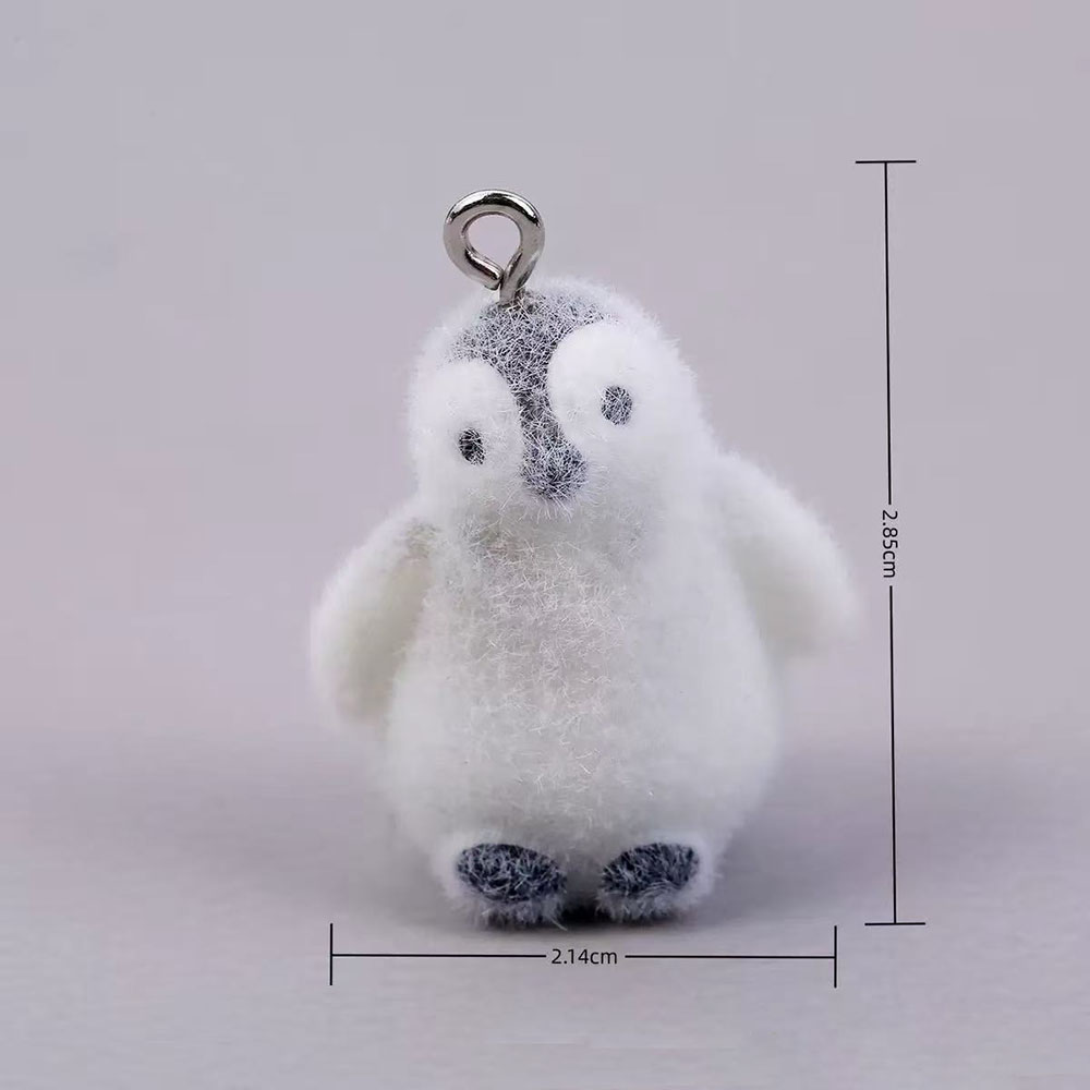5個入り フロッキング加工 小さなペンギン レジンチャーム  - Resin Art Calligraphy のレビューと価格