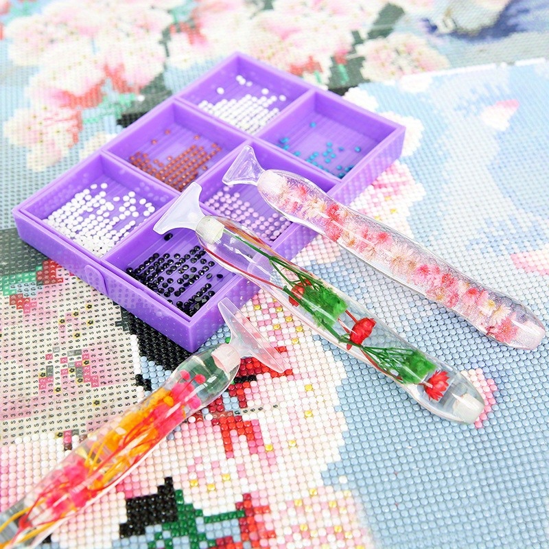 1セットフラワーデザイン樹脂製5Dダイヤモンドペインティング - Resin Art Workshop のレビューと価格